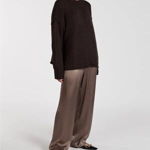 Dissh Eve Satin Pants in Latte Size 4